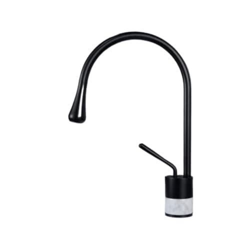 Robinet de cuisine et lavabo noir pour intérieur contemporain