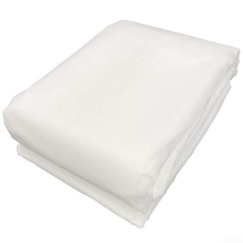 Tissu non tissé résistant au froid pour plantes, protection hivernale avec matériau résistant aux déchirures et respirant pour une utilisation en extérieur (3 x 15 m, blanc)