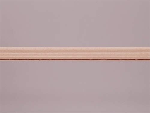 Miniatura 5 de Escala 1/12 casa de muñecas en miniatura para ventana y puerta de madera, moldura de acabado de madera; 10 unidades de largo de 1.8 pulgadas de