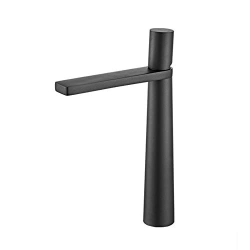 Robinet de salle de bain en laiton mitigeur monotrou blanc pour vasque haute