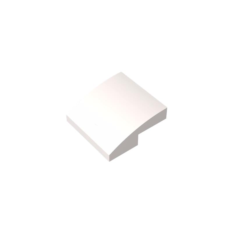 15068 Slope Curved 2X2X2/3 50 Pieces High-Precision MOC Building Bricks Replacement Parts Compatible with Lego bricks GDS-659 White โ image 1