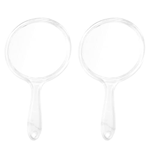 2 espejos dobles portátiles para maquillaje simple