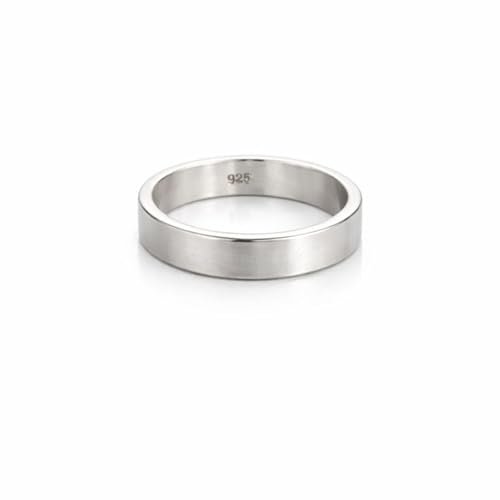 Image of Sechi 925 Sterling Silver Plain Customized Band Ring for Mens and Women | 925 Stamped Stacking Thumb Finger Ring Boys & Girls | Gift for him her | Chandi Ring | Thumb Ring |Unisex Jewellery