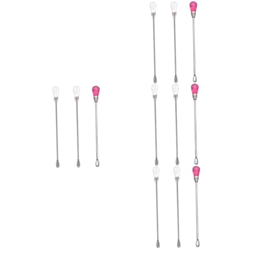 COLLBATH 4sets Alloy Plastic Sealing Wax Stirring Sticks Wax Craft Sticks for Sealing Warmer Accessories 3pcs*4