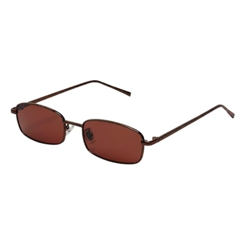 Image of Rectangle Retro UV Protection Sunglasses for Men & Women, Stylish 90's Narrow Frame