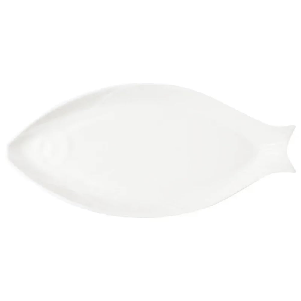 Plato De Pescado De Cerámica De Gran Capacidad Plato De Pescado Decorativo Plato De Ensalada De Pescado Al Vapor for El Hogar Plato De Cena De Mariscos Multifuncional Restaurante Accesorios De Cocina