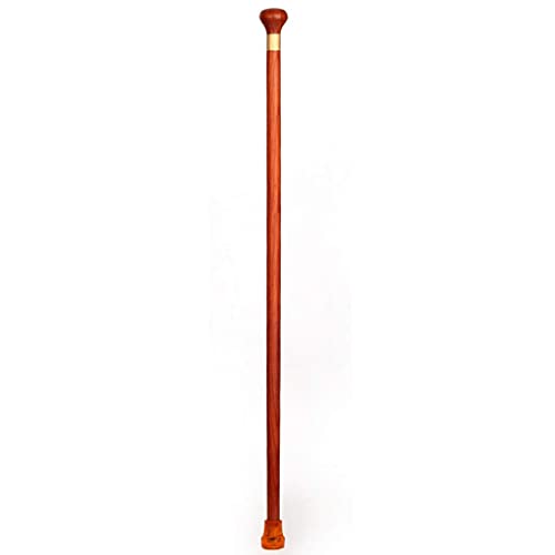 GGZONE Canne en Bois de séquoia Vieil Homme en Bois Massif à tête Ronde Aile de Poulet en Bois Canne antidérapante Beautiful Scenery