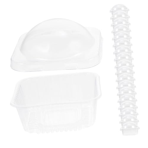 Ciieeo Valentine's Day Cupcake Boxes 50 Pcs Round Macaron Dessert Storage Boxes