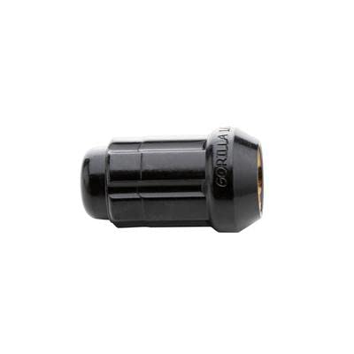 Image of Small Diameter Spline Acorn Lug Nuts - 17mm & 19mm Dual Hex Key - 12mm x 1.50 Thread Size - Black Finish - Set of 16 (K4CS-12150BGR)