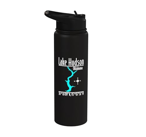 Modern Lake Hudson - Oklahoma Stainless Steel Insulated Water Bottle