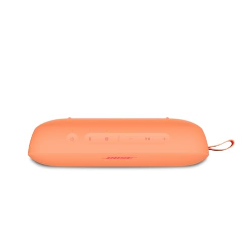 Image of Bose SoundLink Flex Bluetooth Speaker (2nd Gen) - Portable Outdoor Speaker with Hi-Fi Audio, Waterproof and Dustproof, USB-C, Up to 12 Hours Battery Life, Sunset Peach - Limited Edition Color