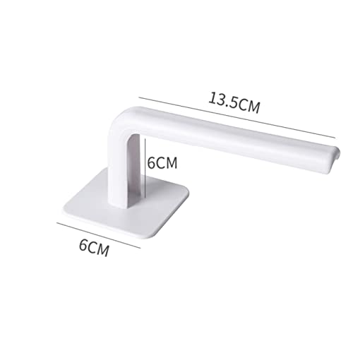 Crochet collant support mural pour cintre veste et chaussures blanc - 3