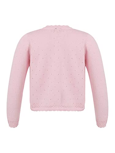 Kid Girls Long Sleeve Lace Flower Bolero Jacket Shrug Cardigan Dress Cropped Sweater Cover Up2