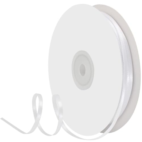 YFFSFDC 両面サテンリリボン 幅3mm 極細 縦長91m 大容量