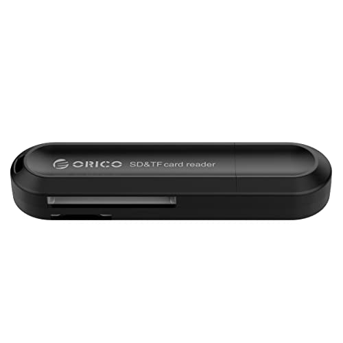 ORICO Leitor de Cartão de Memória SD/TF USB 3.0 - CRS21, Preta