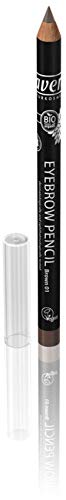 Lavera Ultra-Soft Eyebrow Pencil (Brown) - Long-Lasting Define, Fuller, Natural-Looking Brows, Easy to Sharpen, Organic, Vegan