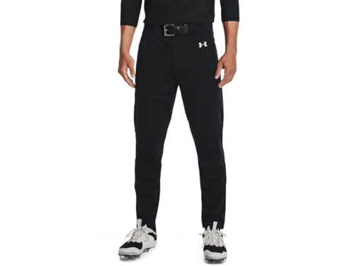 Under Armour Calça de beisebol masculina UA Vanish Pro - 1367352-100 - Branco/Preto, Preto/branco.,