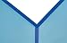 MAUL Buchstütze aus Acryl (2er Pack) 10x10x13cm | Bücherhalter, Organzier für Kinder, Bücher, Büro, Regal | Bücherstütze im stilvollen Acryl Design | möbelschonender Buchhalter | Blau