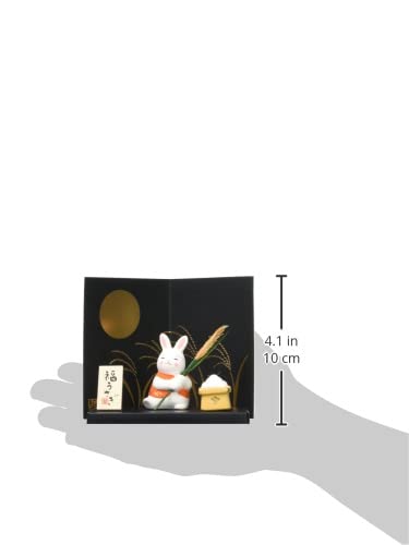 Amazon.co.jp: 薬師窯 錦彩 十五夜 うさぎ(お月見)(小) : ホーム