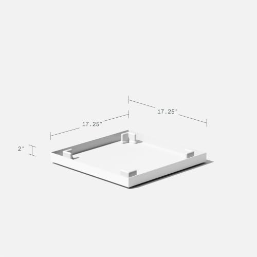 Image of Veradek Block Series Cube Planter & Drip Tray - Square Outdoor Planter Set