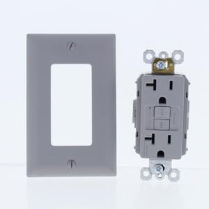 #US P&S Gray PlugTail Receptacle Outlet Self-Testing 5-20R 20A 125V PT2097GRY