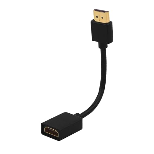 Pipestation HDMI Extender - 14cm Gold Plated 4K 1080p Male to Female HDMI Extension Cable compatible with TV, Gaming, Monitors, Projectors and TV Sticks including Amazon Fire Sticks and Roku TV Stick