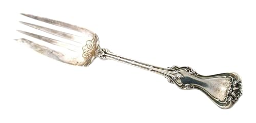 OLD ANTIQUE STERLING SILVER .925 ORNATE SALAD FORK EBS7649/12926