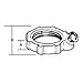 T&B LG-405 1 1/2" GND LOCKNUT,RGD/IMC,STL