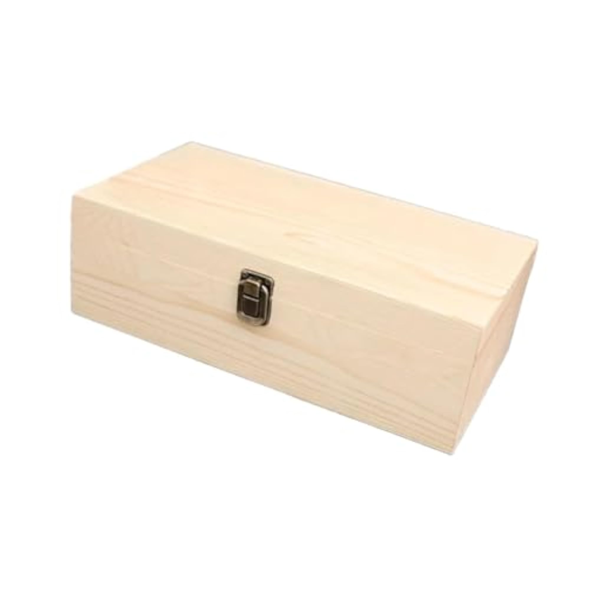 Wood Storage Box Jewelry Display Box Case DIY with Lid