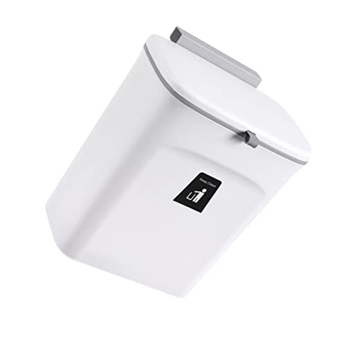 Tapa para caneca de basura Luxshiny rectangular blanca