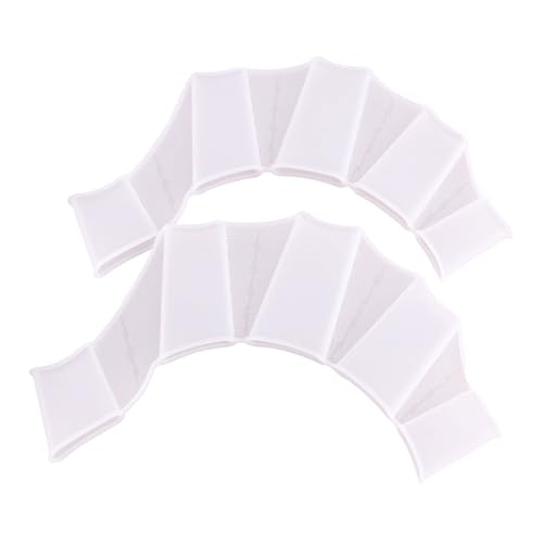 CHENZILIN 1pair Youth Silicones Swimming Fin Snorkels Fin Finger Hand Training Net Gloves for Enhancing Swimming Speed