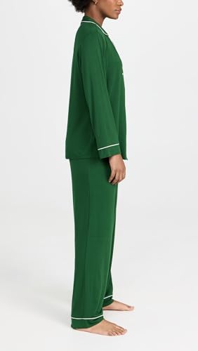 Image of Eberjey Gisele Classic Women's Pajama Set | Long Sleeve Shirt + Long Pants