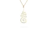DKMN GÜMÜŞ Unalome Necklace - 925 Sterling Silver Unalome Necklace - Yoga Jewelry - Chakra Necklace
