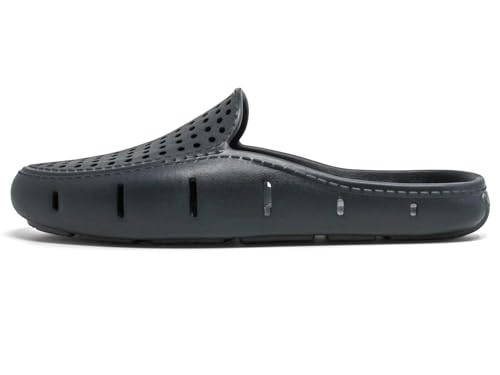 Floafers Sunset Slide - Unisex Slides - Sectional Traction - Utility Hole at Heel - Scuff-Proof Rubber Outsole Black/Asphalt Men's 5, Women's 7 Medium3