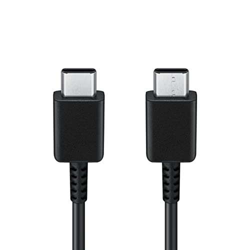 Image of Original 15 Watt Super Fast Charging Cable for Samsung Galaxy M13 | M13 5G | M23 | M33 5G | M53 5G | Type C to C (Only Cable) Black (83S000895)