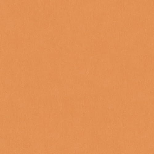 Papier peint intissé orange Profhome unicolor pour masquer les défauts du mur