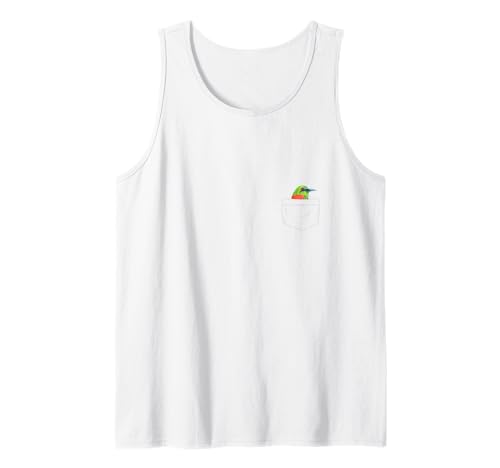 Funny Bird Lover Turquoise Browed Motmot In A Pocket Tank Top