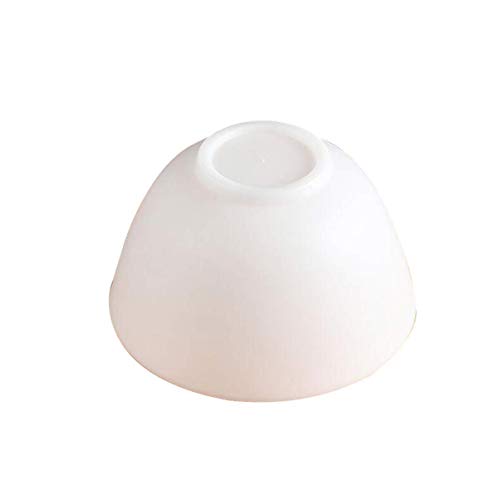 HEMOTON Mini Pincée De Silicone Bols Prep Servir Bols Soins Du Visage DIY De Mélange Bol pour La Tenue Ingrédient Blanc M