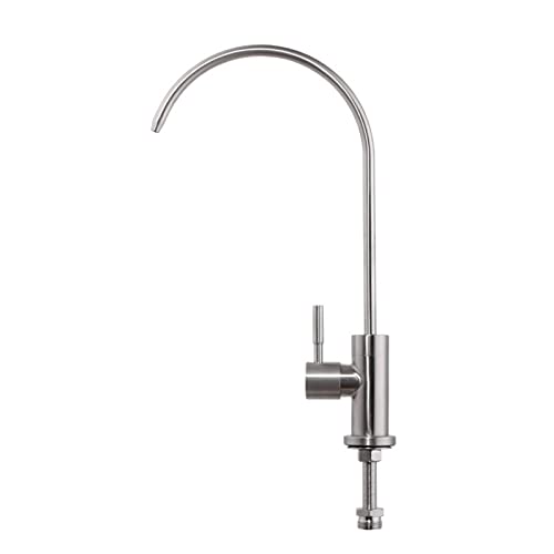 Filtro de grifo de cocina de cuello de cisne cepillado, solo agua fría, grifo purificador de agua de alta calidad para uso doméstico y familiar, diseño ecológico
