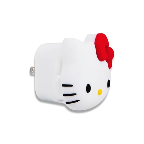 Sonix x Sanrio Hello Kitty Wall Charger | 3D Silicone Cover + Dual-Port Wall Adapter Fast Charging USB-C and USB-A for iPhone and More