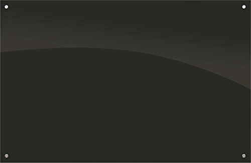 Best-Rite 84075 Enlighten Glass Dry Erase Whiteboard, Black 1/8 inch Tempered Glass, 4 x 6 Feet