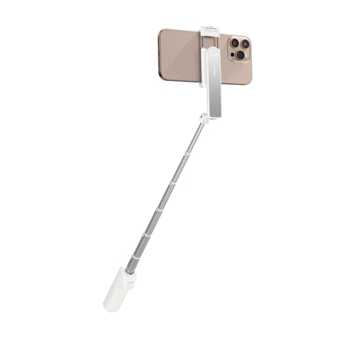 viozon 自撮り棒 ワイヤレスリモコン アルミポール ホワイト