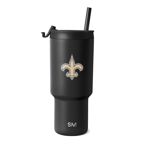 Image of Simple Modern Officially Licensed NFL 30oz Tumbler with Flip Lid and Straws | Football Insulated Stainless Steel Cup | Gifts for Men Women | Trek Collection