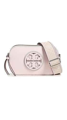 Tory Burch Women's Miller Patent Border Mini Crossbody Bag, Pale Pink, One Size