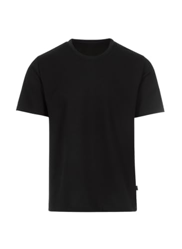 T-Shirt Homme Trigema 627202 en coton bio col rond blanc uni