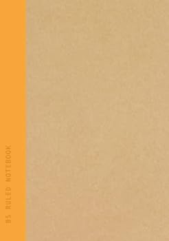 B5 Ruled Notebook: Mustard Yellow Spine | Lined | School & College Subject or Course Journal - 90 Pages Recycled Paper