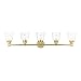 Livex Lighting 16785-02 Catania Five Light Vanity Sconce Bath Vanity Light Brass