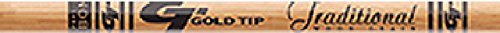 Gold Tip Trad .003 3555 flechas de alta rectitud con insertos para arqueros exigentes