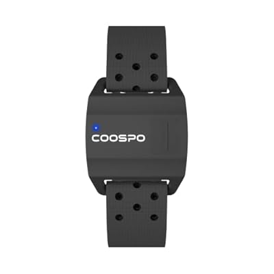 COOSPO Bluetooth Heart Rate Monitor Armband ANT+ Heart Rate Monitor Rechargeable HRM Sensor for Peloton Garmin Polar Wahoo Strava DDP Yoga (One More Free Armband)