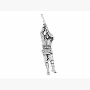 Pewter Pin Badge Shooting Shooter
